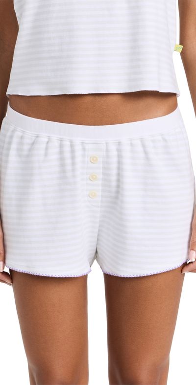Cozyland by Morgan Lane Cozyland by Morgan Lane Tate Shorts Sky Stripe