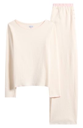 COZYLAND COZYLAND Ellie Pima Cotton Pointelle Pajamas
