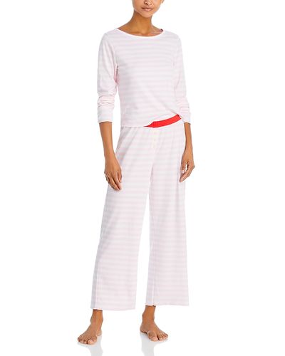 Cozyland Cozyland Ellie Striped Cotton Holiday Pajama Set