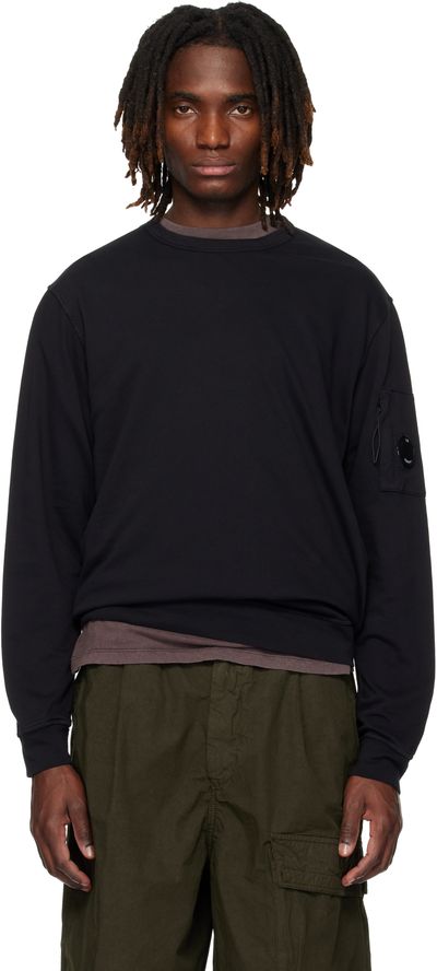 C.P. Company C.P. Company Black Light Fleece Crewneck Sweatshirt
