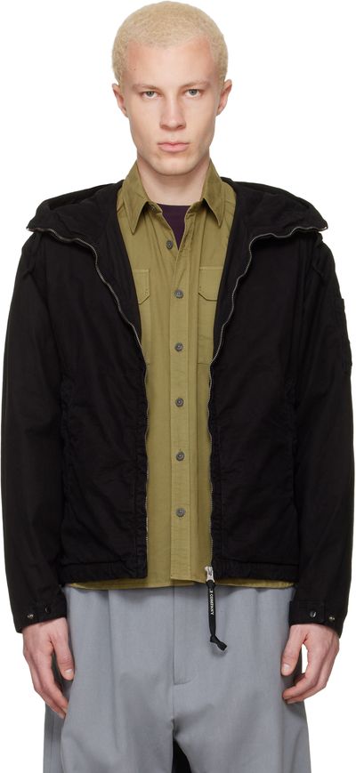 C.P. Company C.P. Company Black Micro-Reps Hooded Lens Jacket