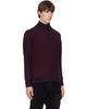 C.P. Company C.P. Company Burgundy Polo Collar Knit Lens Sweater - 2