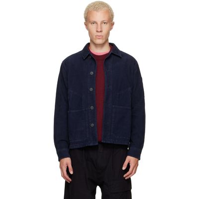 C.P. Company C.P. Company Navy Corduroy Button Lens Jacket