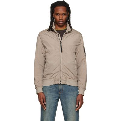 C.P. Company C.P. Company Taupe Nycra-R Padded Bomber Jacket