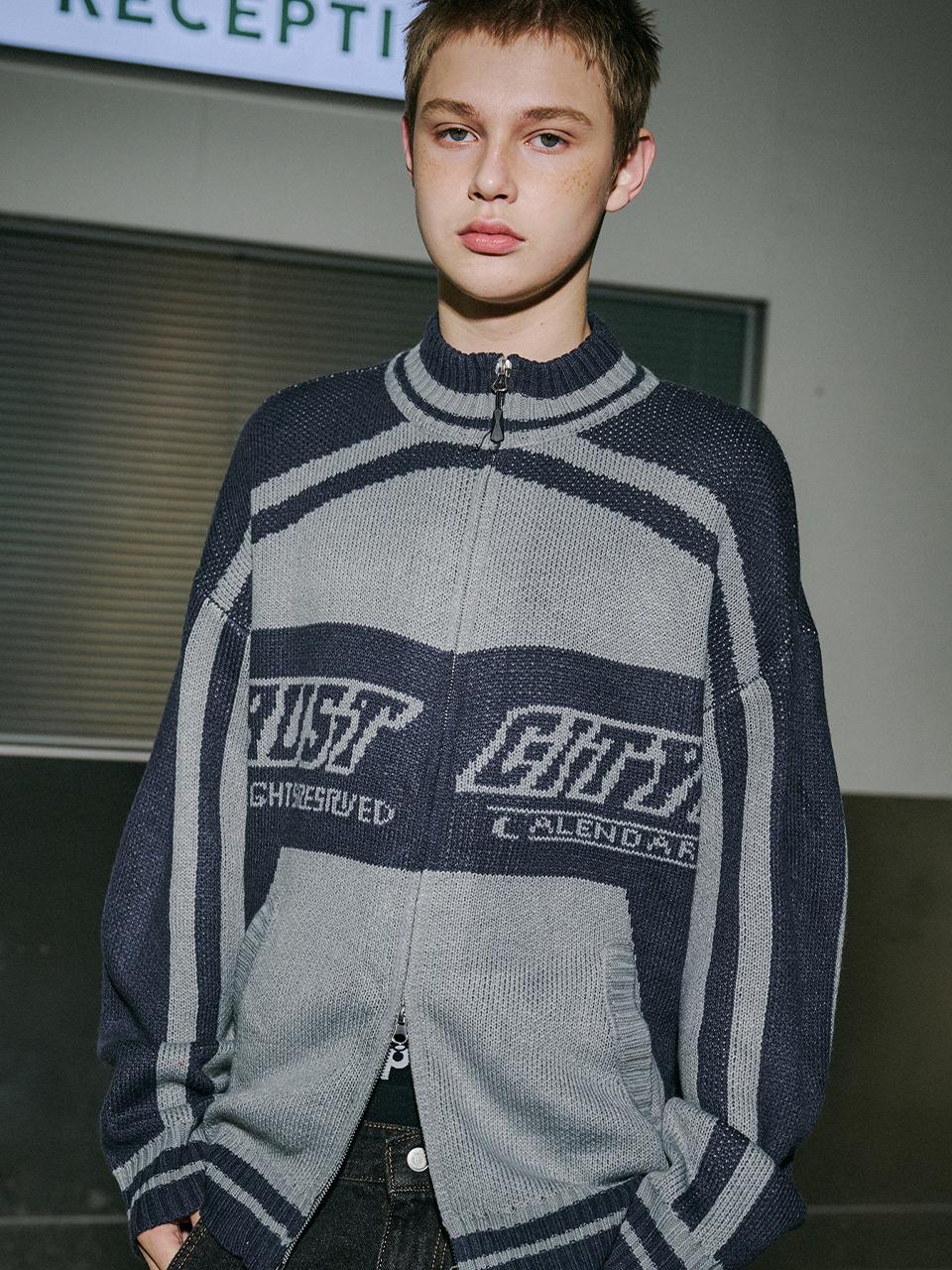 CPGN 2-Way Zip-Up Premium Knit [Navy]
