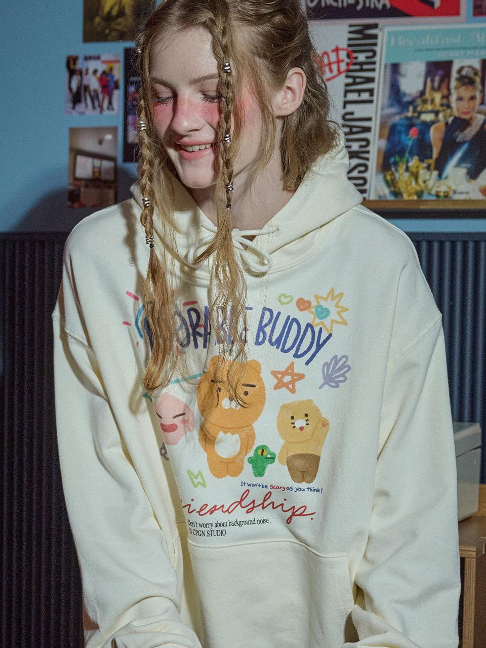 CPGN Balloon Fit Terry Cotton Hoodie
