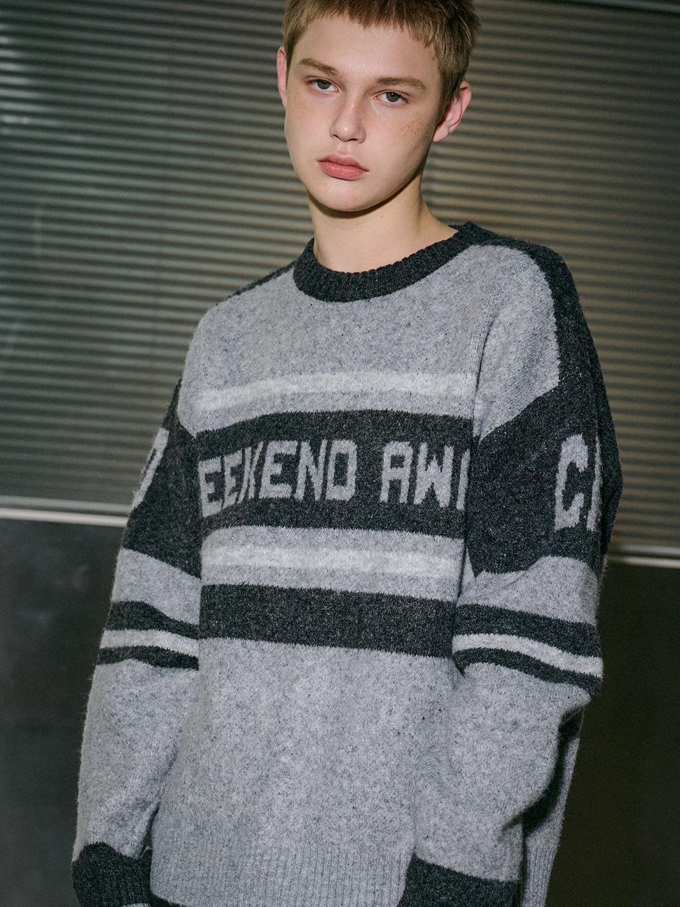 CPGN Brushed Round Neck Knitwear [Charcoal]