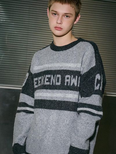 CPGN Brushed Round Neck Knitwear [Charcoal]