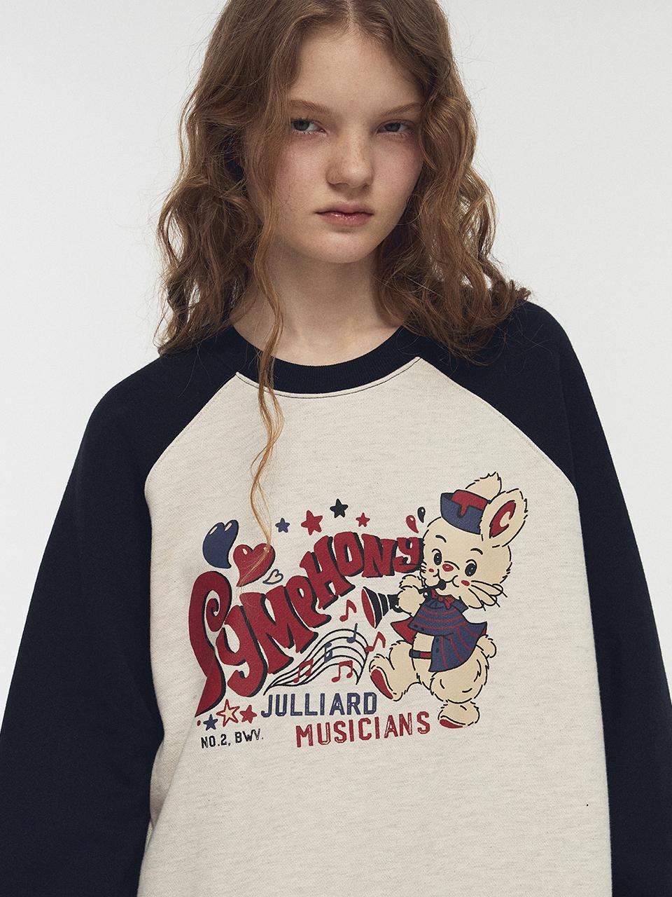 CPGN Cotton Terry Raglan Balloon Sweatshirt [Navy]