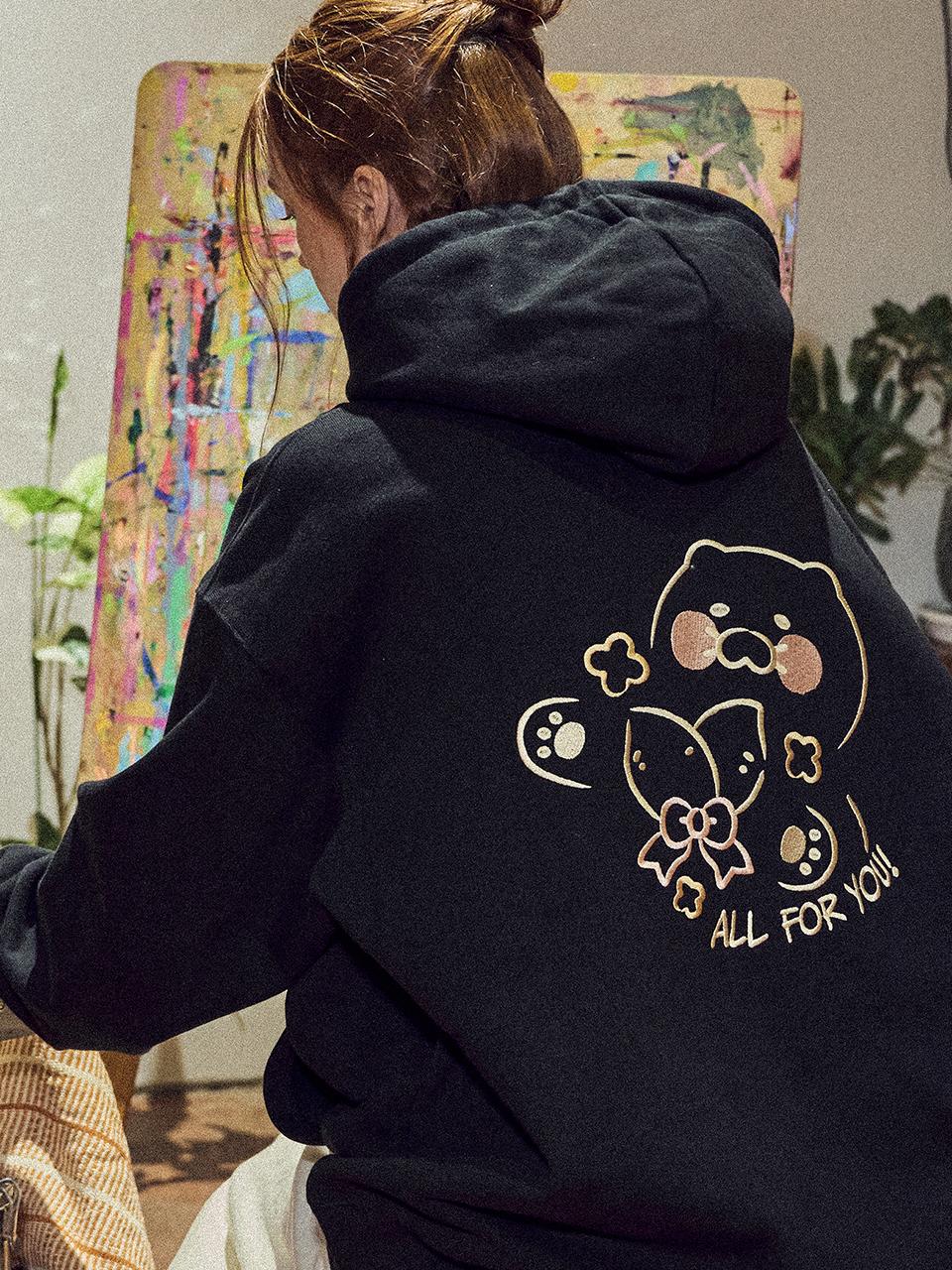 CPGN [CPGN X Kakao Friends] Chonsik Pop Hoodie Black