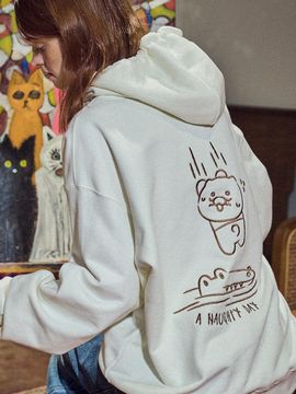 CPGN [CPGN X Kakao Friends] Naughty Day Hoodie White