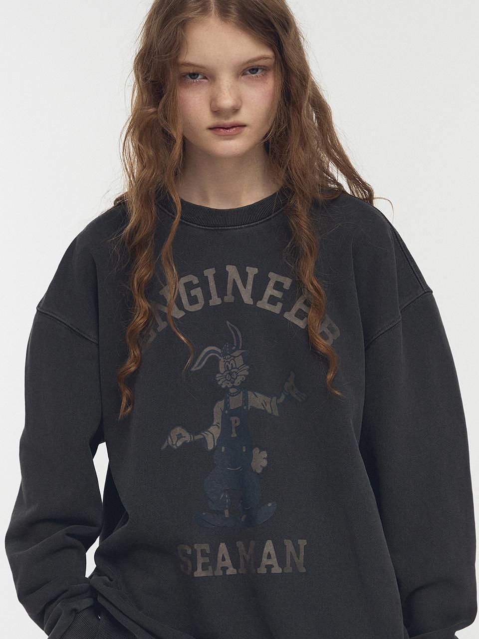 CPGN Engineer Hoppy Heavyweight Cotton Sweatshirt [Smoke Black]