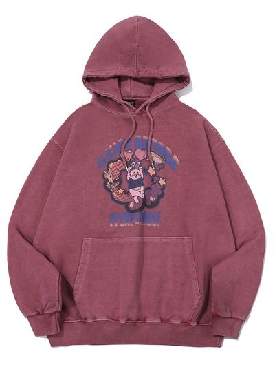 CPGN EXPLORE BUNNY Pigment Hoodie Dusty Pink