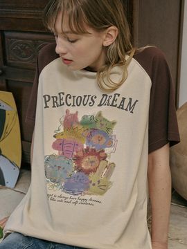 CPGN Precious Raglan Short-Sleeve T-shirt [Brown]