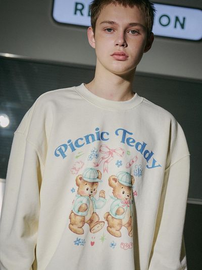 CPGN Premium Cotton Terry Relaxed Fit Sweatshirt [beige