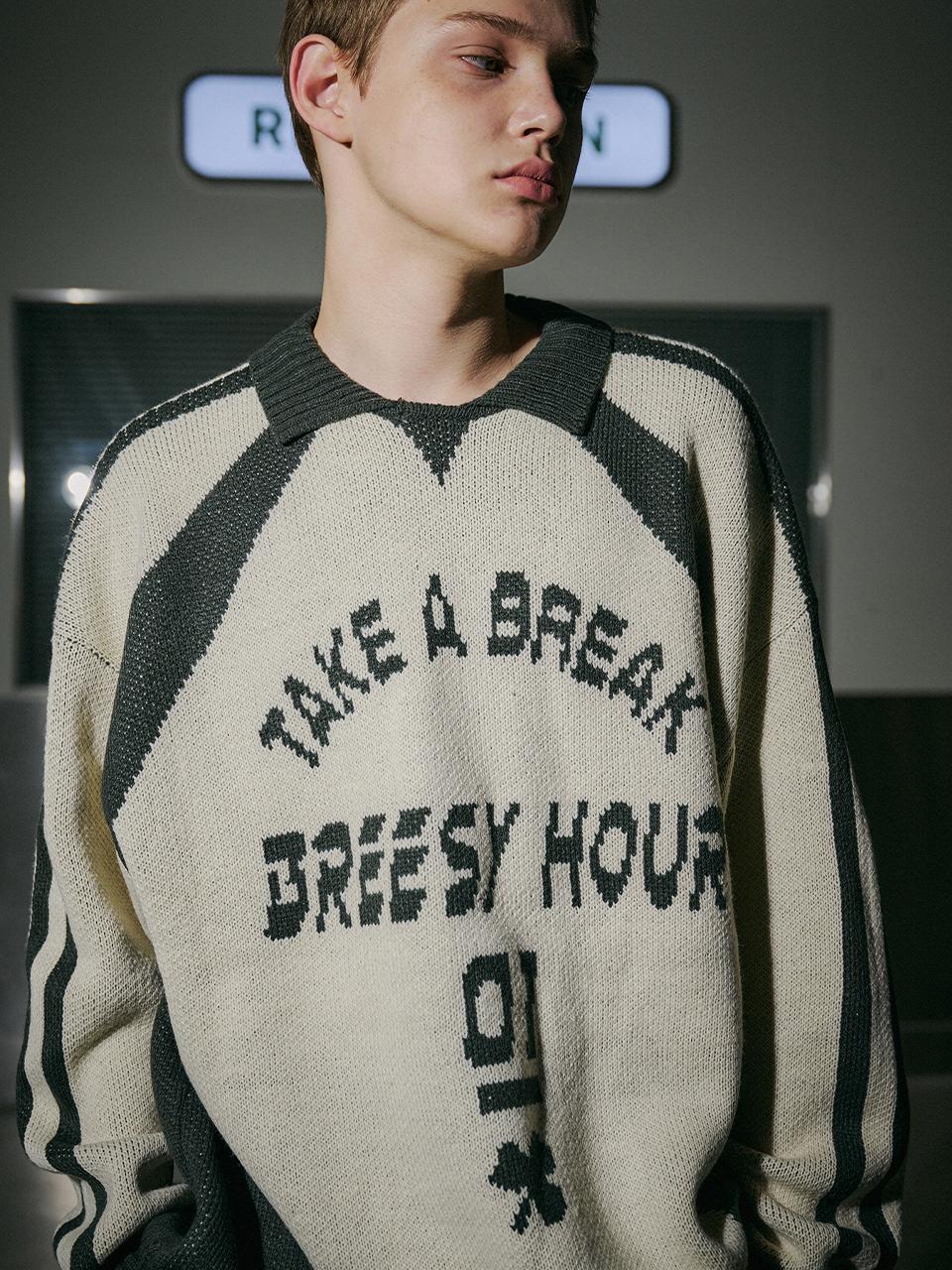 CPGN Racing Collar Pullover Knitwear