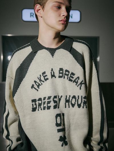 CPGN Racing Collar Pullover Knitwear