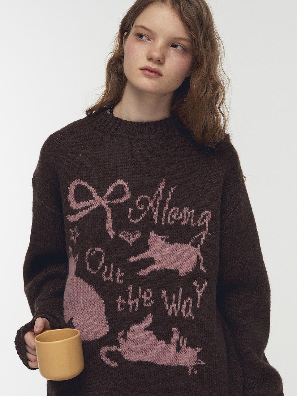 CPGN Ribbon Soft Knit Brush [Brown]
