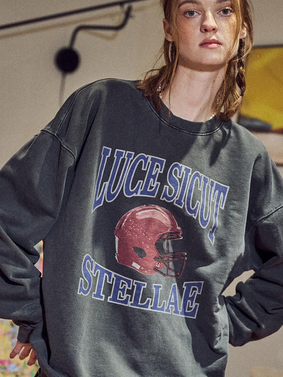 CPGN STELLAE Pigment Sweatshirt Smoke Black