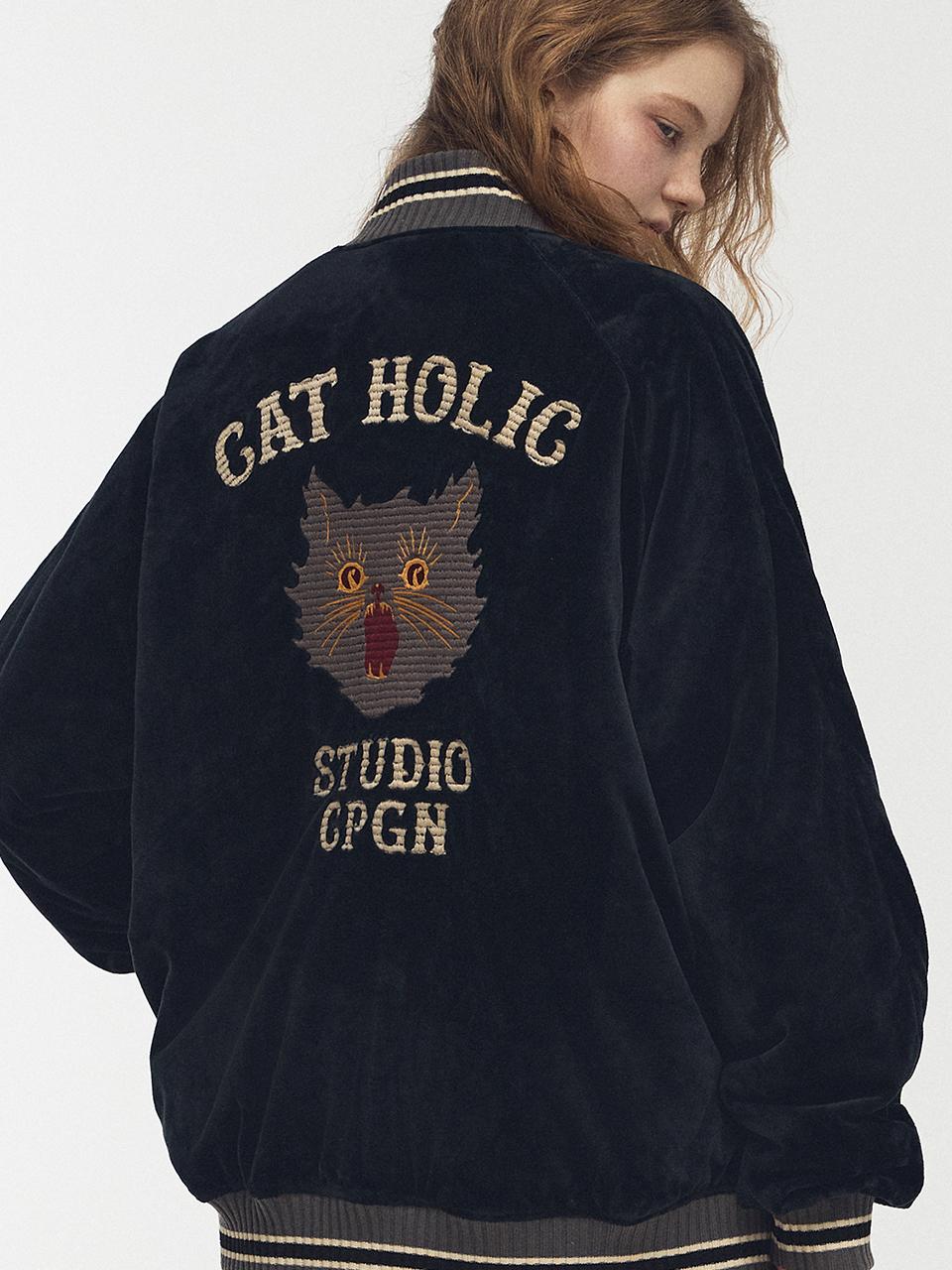 CPGN Velvet Quilted Oversized Jacket