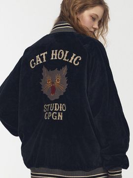CPGN Velvet Quilted Oversized Jacket