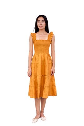 CQC LA CQC LA Alma Linen Midi Dress