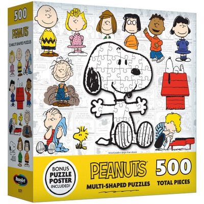 CRA-Z-ART CRA-Z-ART Roseart Mini Shaped Peanuts 500 Piece Puzzle
