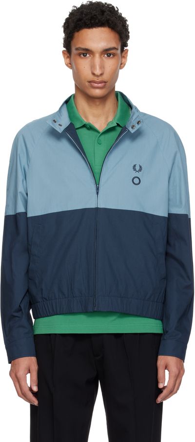 Craig Green Craig Green Blue Fred Perry Edition Raglan Shirt Jacket