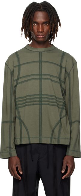 Craig Green Craig Green Khaki Flatlock Long Sleeve T-shirt