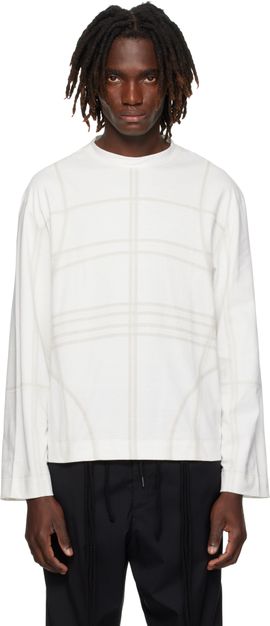 Craig Green Craig Green White Flatlock Long Sleeve T-shirt
