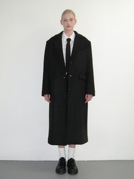 CRANK CLASSIC WOOL MAXI COAT_BLACK