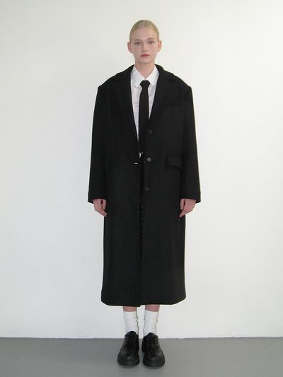 CRANK CLASSIC WOOL MAXI COAT_BLACK