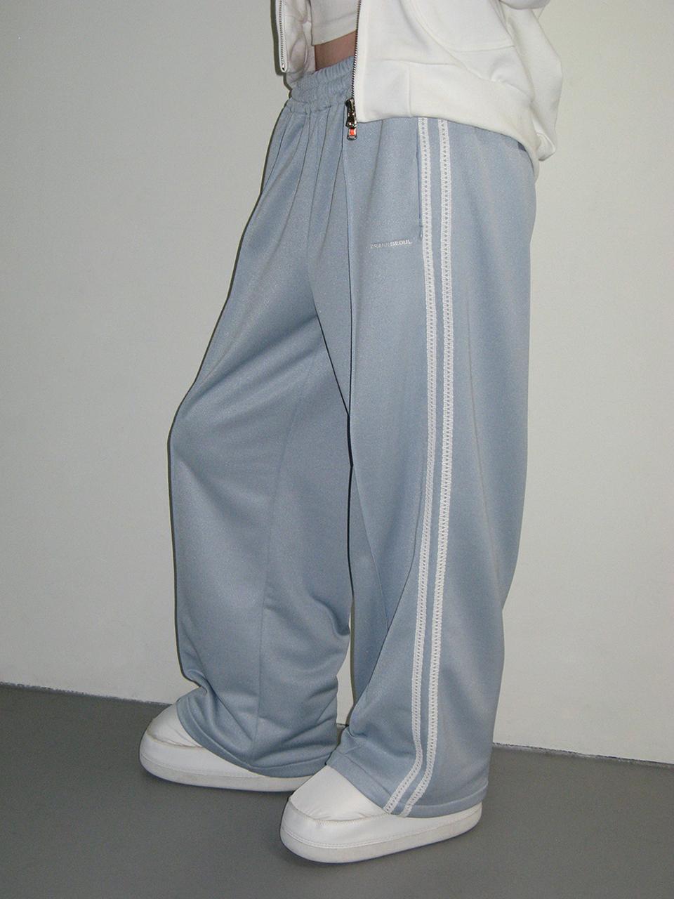 CRANK LACE LINE TRACK PANTS_SKY