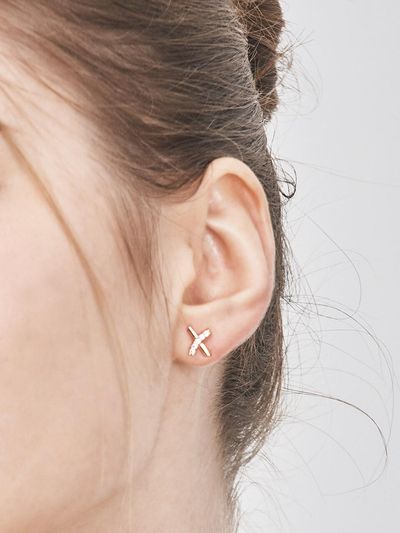 CRANNE 14K X-Line Earring C24EB326