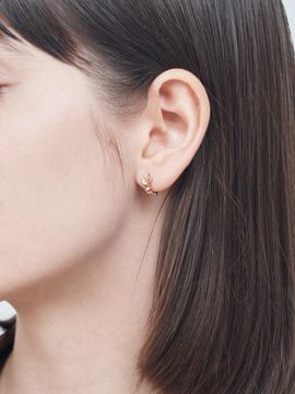CRANNE Mini ribbon one-touch earring C24EB324