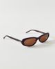Crap Eyewear Crap Eyewear Luv Buzz Small Oval Sunglasses in Wine, Women's at Urban Outfitters - 2