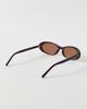 Crap Eyewear Crap Eyewear Luv Buzz Small Oval Sunglasses in Wine, Women's at Urban Outfitters - 3