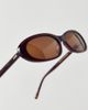 Crap Eyewear Crap Eyewear Luv Buzz Small Oval Sunglasses in Wine, Women's at Urban Outfitters - 4