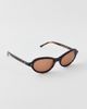Crap Eyewear Crap Eyewear The Marquee Rox Sunglasses in Dark Tortoise/Dune, Women's at Urban Outfitters - 2