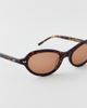 Crap Eyewear Crap Eyewear The Marquee Rox Sunglasses in Dark Tortoise/Dune, Women's at Urban Outfitters - 3