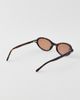 Crap Eyewear Crap Eyewear The Marquee Rox Sunglasses in Dark Tortoise/Dune, Women's at Urban Outfitters - 4