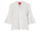CRAS Brizacras Eyelet Tie Neck Blouse - 2