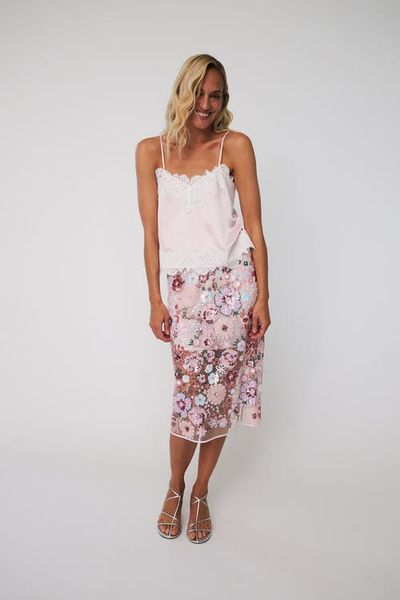 CRAS Brooklyncras Embellished Midi Skirt