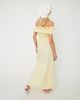 CRAS CRAS Capri Bardot Ruffle Maxi Dress - 5