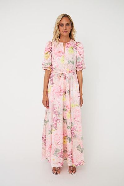 CRAS Kaylacras Floral Print Maxi Dress