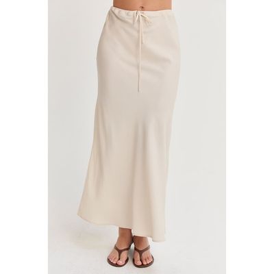 CRESCENT CRESCENT Bias Lyocell Maxi Skirt