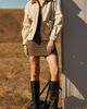 CRESCENT CRESCENT Contrast Collar Canvas Barn Jacket - 2