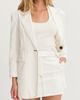 CRESCENT CRESCENT Contrast Stitch Single Breasted Blazer - 2