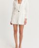 CRESCENT CRESCENT Contrast Stitch Single Breasted Blazer - 3