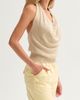 CRESCENT CRESCENT Cowl Neck Halter Knit Top - 3